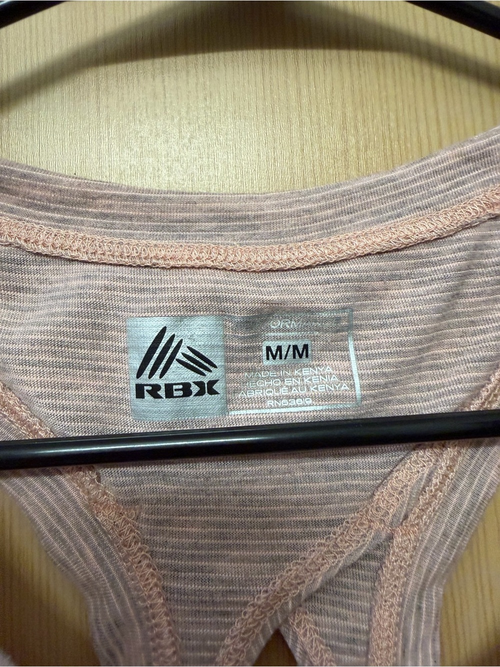RBX Pink Heathered Racerback Performance Tank - Picture 5 of 6